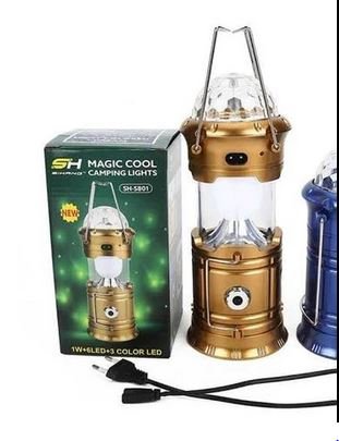 3 in1 Re-Chargeable Camping Light Flashlight RGB Rotating Part Light 7748492 - Image 3