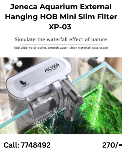 Jeneca Aquarium External Hanging HOB Mini Slim Filter XP-03 - Image 3